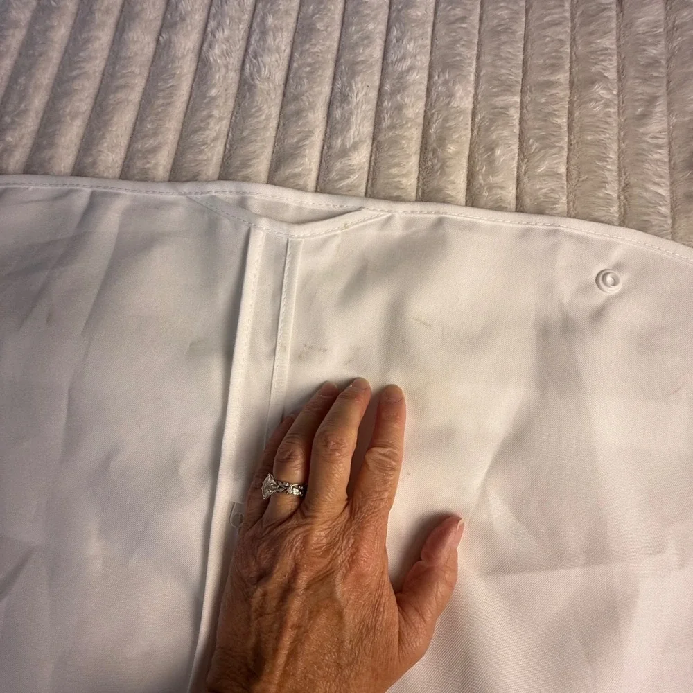 Veronica Beard White Cloth Garment Bag Travel‎ Suit Cover 25x44 Zippered